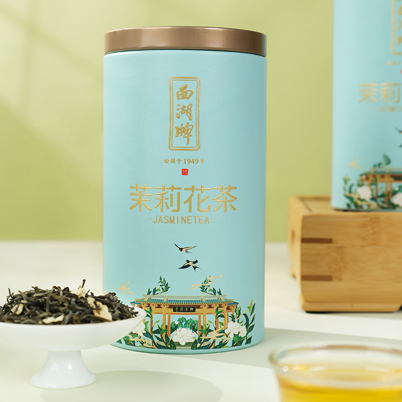 【限时秒杀】西湖牌绿茶横县茉莉花茶浓香特级茉莉罐装花茶花草茶 茶 再加工茶/配方茶/调味茶 原图主图