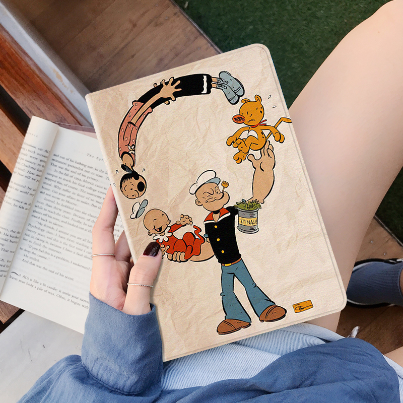 小众休眠平板壳苹果iPad防摔卡通