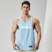 撸铁狼工字型健身背心无袖 速干衣宽松透气跑步训练夏 运动坎肩男款
