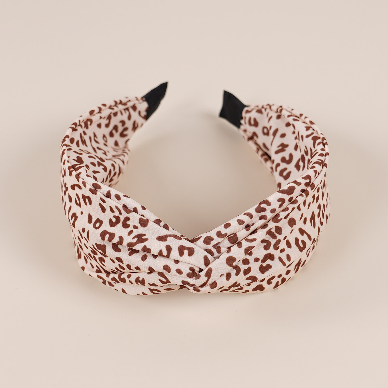 复古交叉宽边时尚布艺小豹纹头饰发卡发箍hair hoop hair band