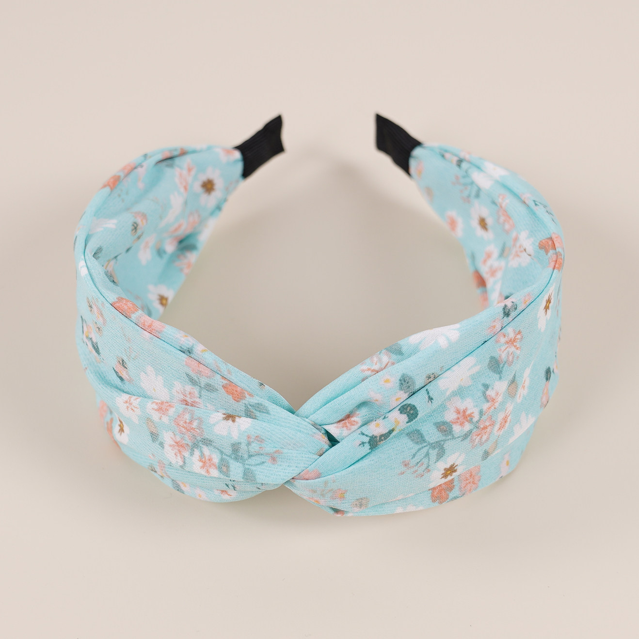 复古交叉宽边时尚布艺小碎花头饰发卡发箍hair hoop hair band
