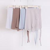 舞蹈纱裙练功服成人女系带半身儿童专业一片式 黑色短围裙芭蕾舞裙