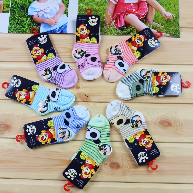 正品尼多熊秋冬袜 婴幼儿童男女宝宝袜子 纯棉松口中筒 A811-1 -2