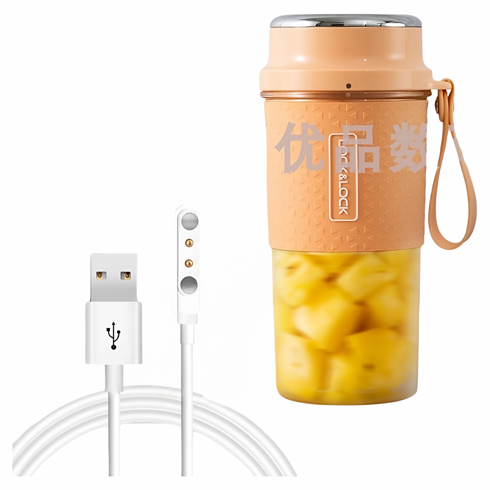 LOCK乐扣便携式榨汁机磁吸充电线榨汁杯充电器小型家用果汁机配件