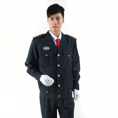 新款保安服装 新式夹克保安常服 春秋季保安服，物业保安制服夹克