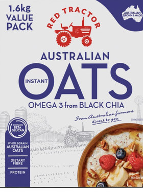 Costco开市客好市多红色拖拉机奇亚籽谷物燕麦片800g*2