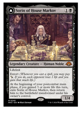 万智牌  马可夫家族的索霖  Sorin of House Markov  秘稀 黑 闪