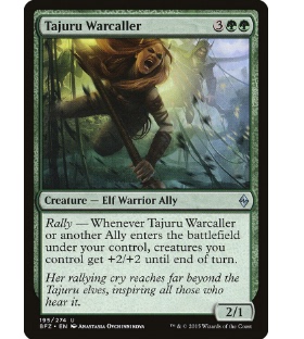 牌客窝 万智牌 特裘如战呼人 Tajuru Warcaller 银 绿色 简中 BFZ