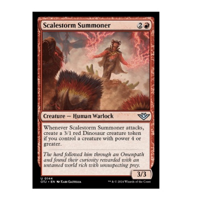 牌客窝 万智牌 鳞暴唤师 Scalestorm Summoner 银 红