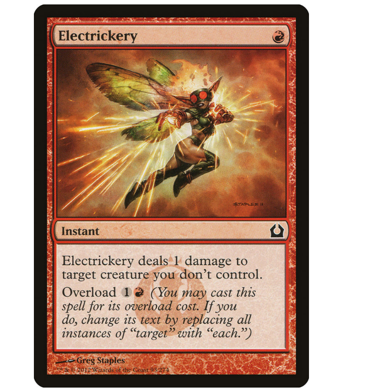 牌客窝 万智牌 电流恶戏 Electrickery 铁 红