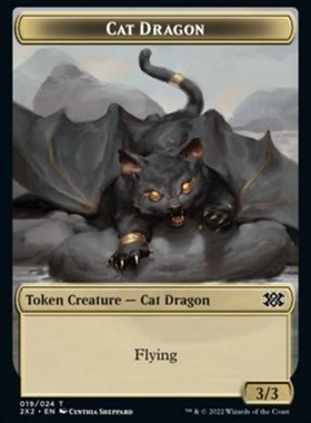 君牌窝 万智牌 双星 2022 2X2 衍生物 Token 猫/龙 Cat Dragon