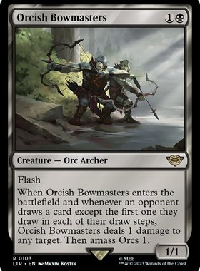 牌客窝 万智牌 奥克弓手 Orcish Bowmasters  金 黑色