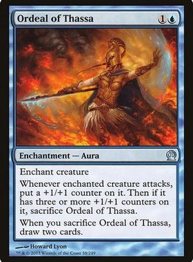 牌客窝 万智牌 塔萨的试炼 Ordeal of Thassa 银 蓝 闪