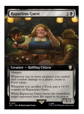 牌客窝  万智牌 贪食宾客 Rapacious Guest 金 黑