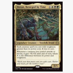 牌客窝 万智牌 岁月攻蚀的杜蓝 Doran, Besieged by Time 金 多色