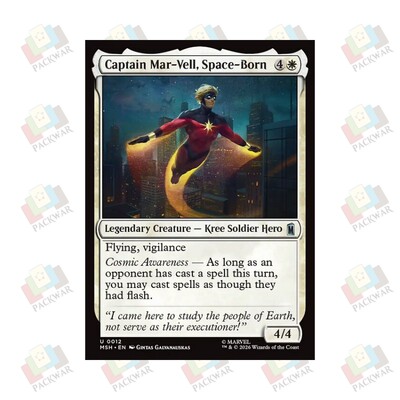 万智牌 太空人马威尔队长 Captain Mar-Vell, Space-Born 银 白