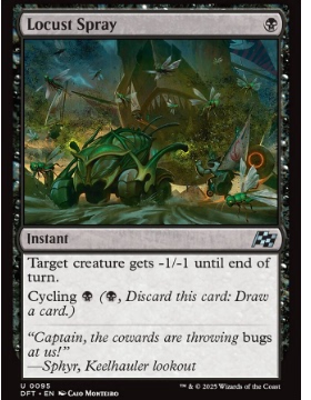 牌客窝 万智牌  蝗虫飞散 Locust Spray 银 黑色