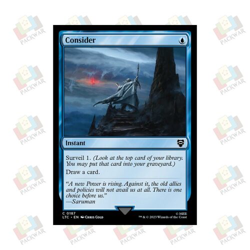 牌客窝 万智牌  详加考虑 Consider 铁 蓝 闪