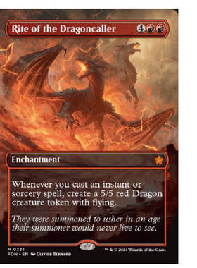 牌客窝 万智牌 召龙仪式 Rite of the Dragoncaller 秘稀 红 闪