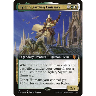 万智牌 席嘉妲密使凯勒尔 Kyler, Sigardian Emissary 秘稀 多色
