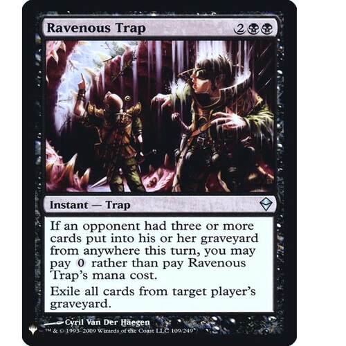 牌客窝 万智牌 贪婪陷阱 Ravenous Trap 银 黑