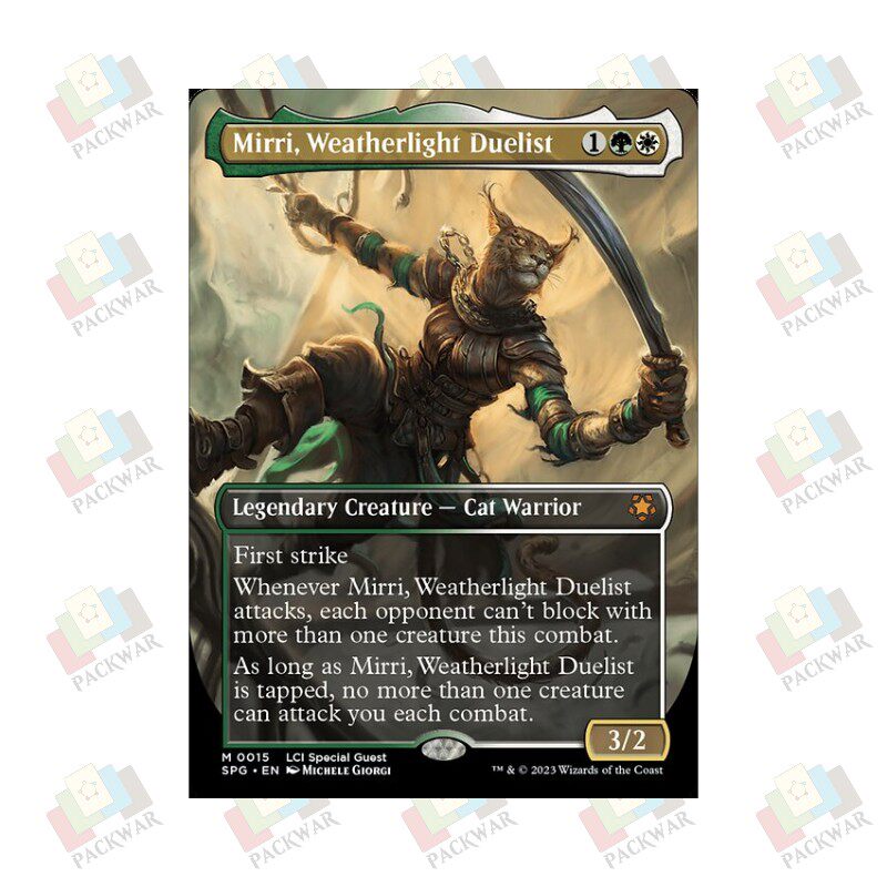 万智牌 晴空号斗士米丽  Mirri,Weatherlight Duelist 秘稀 多 闪