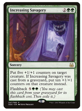 牌客窝 万智牌 残暴渐增 Increasing Savagery 金 绿色