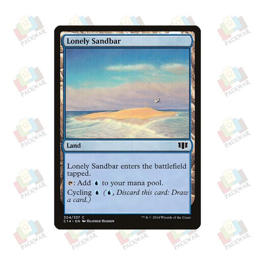 牌客窝 万智牌 孤绝沙洲 Lonely Sandbar 银 地 闪