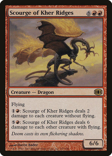 君君的牌客窝 万智牌 喀尔山脊祸害Scourge of Kher Ridges 英文