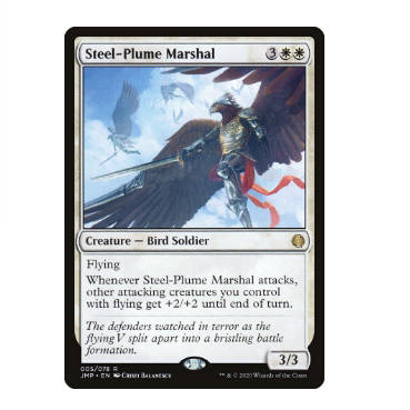 牌客窝 万智牌 钢羽元帅 Steel-Plume Marshal 金 白