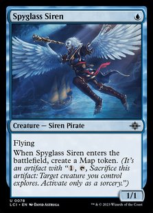 万智牌 银 望远塞连 Siren 蓝 Spyglass 牌客窝