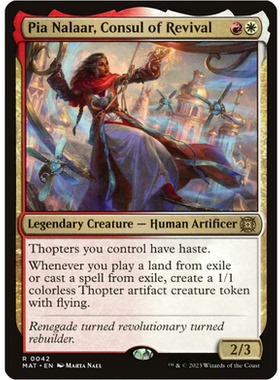 万智牌 复兴执政琵雅纳拉 Pia Nalaar, Consul of Revival 金 多