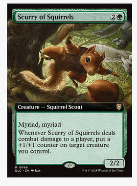 牌客窝 万智牌 松鼠急群 Scurry of Squirrels 金 绿