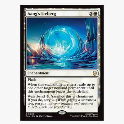 牌客窝 万智牌 安昂的冰山 Aang's Iceberg 金 白 闪