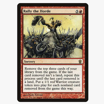 牌客窝 万智牌 集结大军 Rally the Horde 金 红