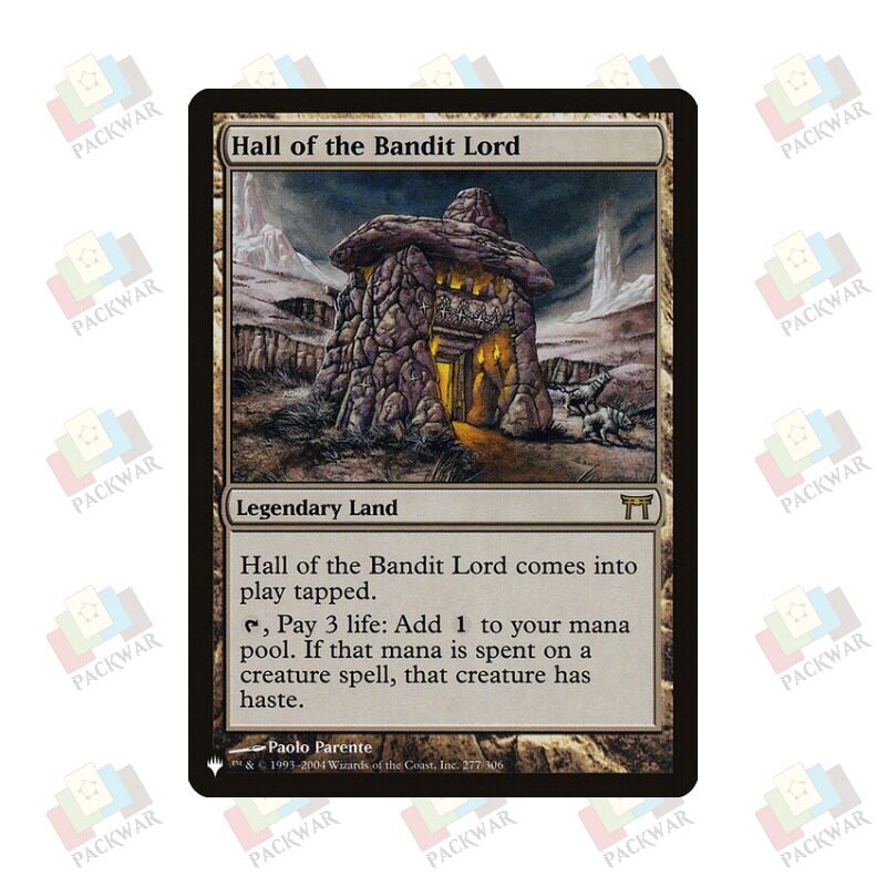 牌客窝 万智牌 山贼王大厅 Hall of the Bandit Lord 金 地 闪