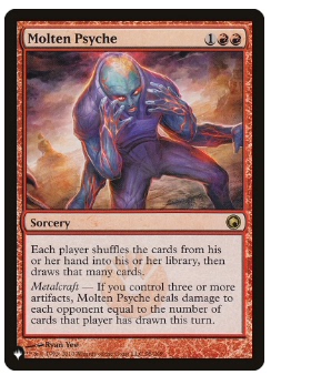 牌客窝 万智牌 融铸心神 Molten Psyche  金 红