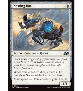 牌客窝 万智牌 筑巢机器人 Nesting Bot  银 白色