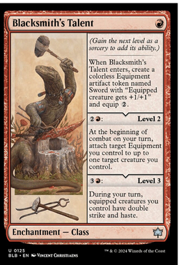 牌客窝 万智牌 打铁匠才能 Blacksmith's Talent 银 红色