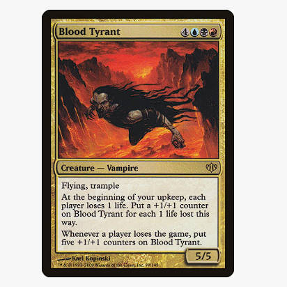 牌客窝 万智牌 嗜血暴君 Blood Tyrant 金 多色 闪