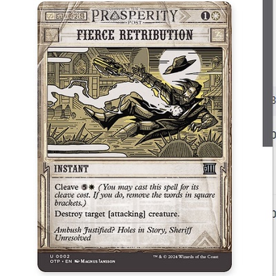 牌客窝 万智牌 凶暴报偿 Fierce Retribution 银 白