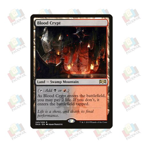 牌客窝 万智牌 血腥墓穴 Blood Crypt  金 地 闪