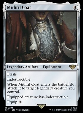 牌客窝 万智牌    秘银甲 Mithril Coat 金 神器