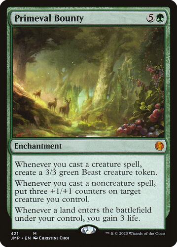 牌客窝 万智牌  太古赠礼  Primeval Bounty 秘稀 绿