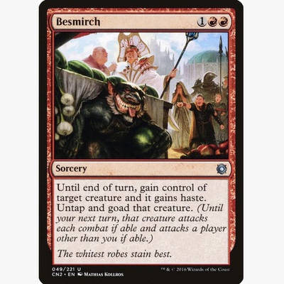 牌客窝 万智牌  弄脏 Besmirch 银 红色