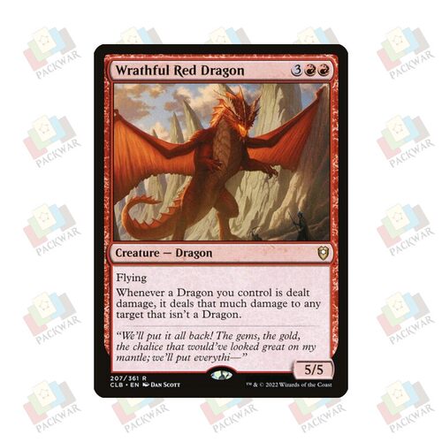 牌客窝 万智牌 怨怒红龙 Wrathful Red Dragon 金 红色