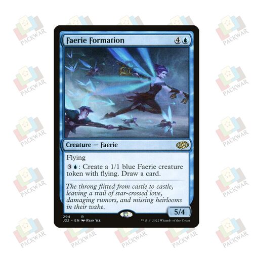 牌客窝 万智牌 仙灵兵阵 Faerie Formation 金 蓝 闪