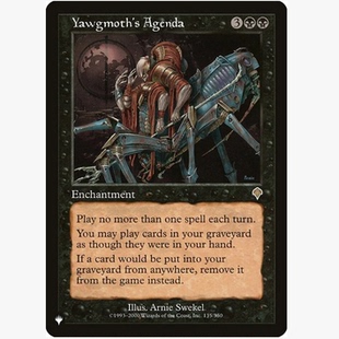 牌客窝 万智牌  约格莫夫的谋略 Yawgmoth's Agenda 金 黑色