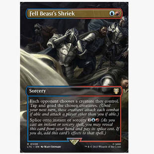 牌客窝 万智牌 堕落妖兽的尖叫 Fell Beast's Shriek 金 多色