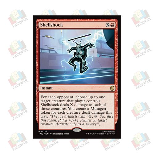 牌客窝 万智牌 龟壳震击 Shellshock 金 红 闪